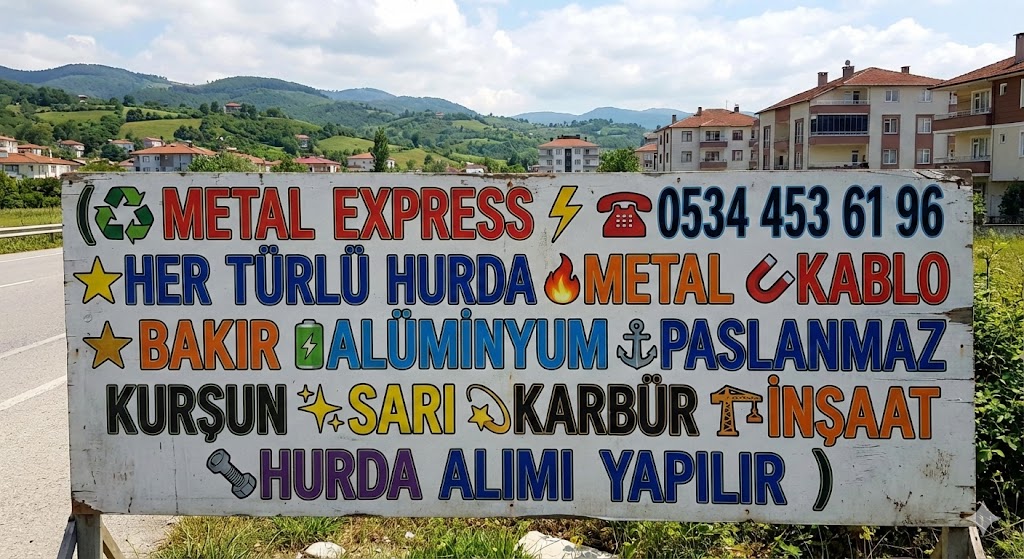 Akyazı hurdacı Metal Express yerinde hurda alımı - demir bakır kablo alüminyum sarı pirinç paslanmaz krom