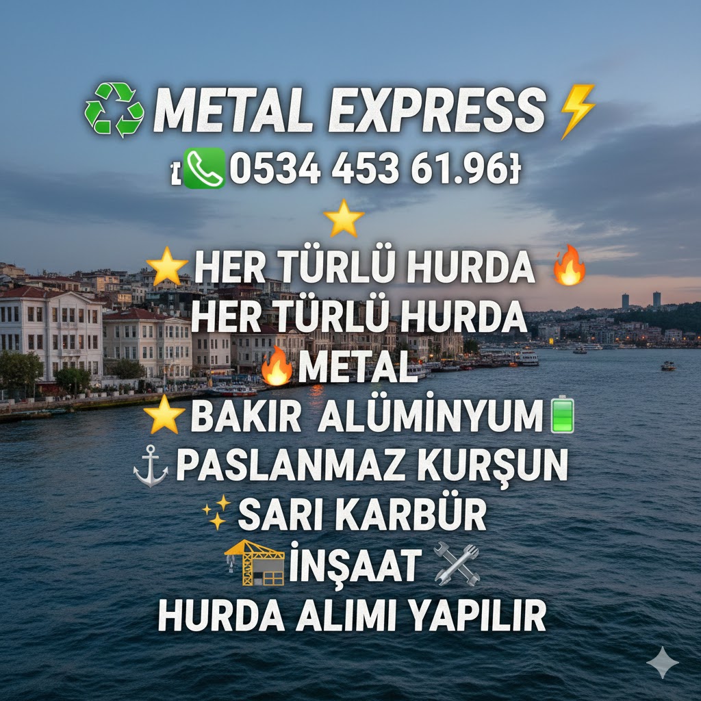 Arnavutköy hurdacı yerinde hurda alımı - demir bakır kablo alüminyum paslanmaz